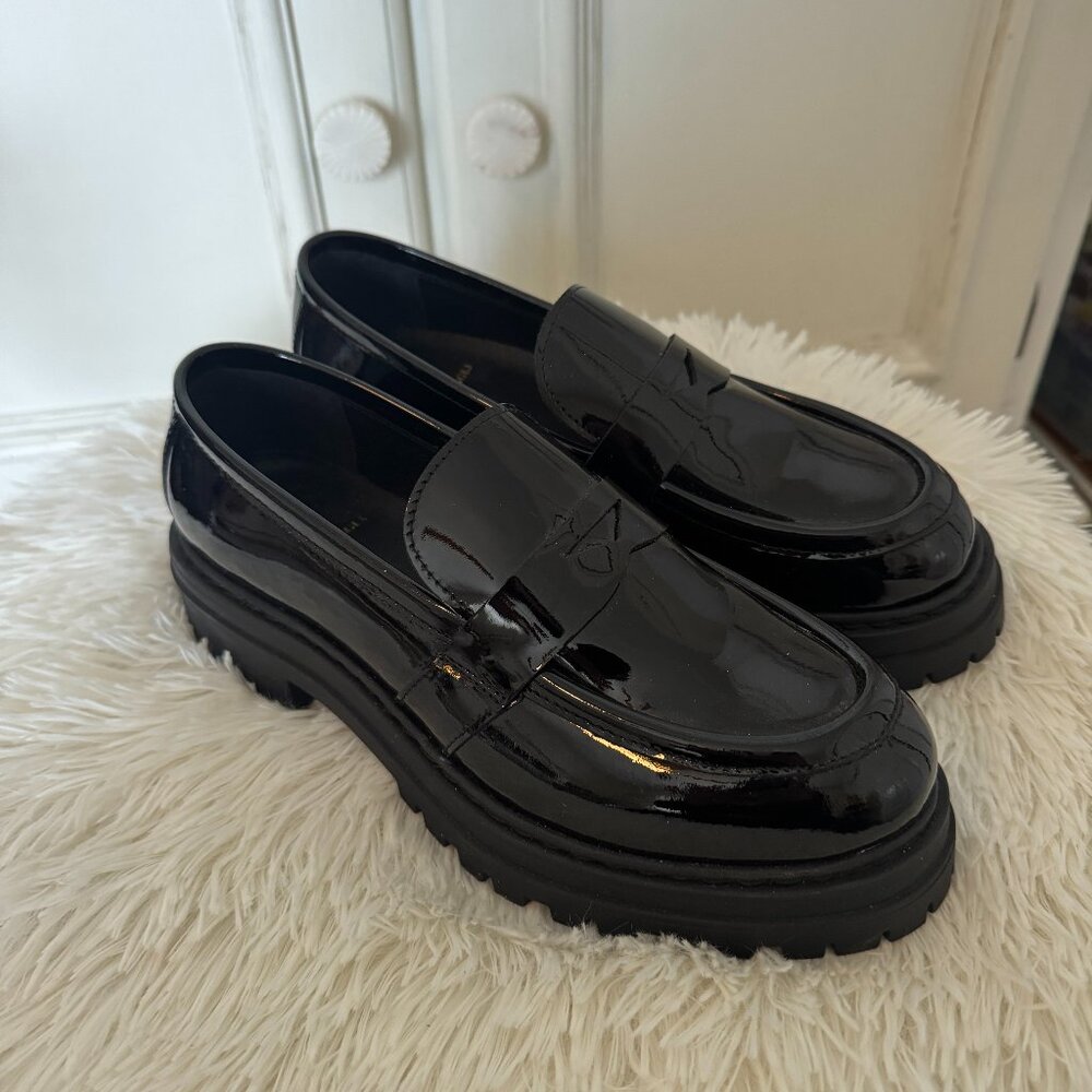 NWOT My by Bruno Magli Elle Patent Leather Penny Loafer